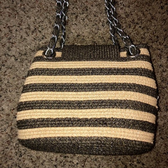 Paper Straw Small Purse Used - Picture 5 of 12